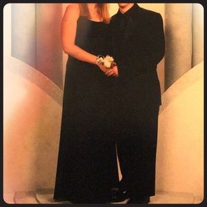 Navy blue prom dress